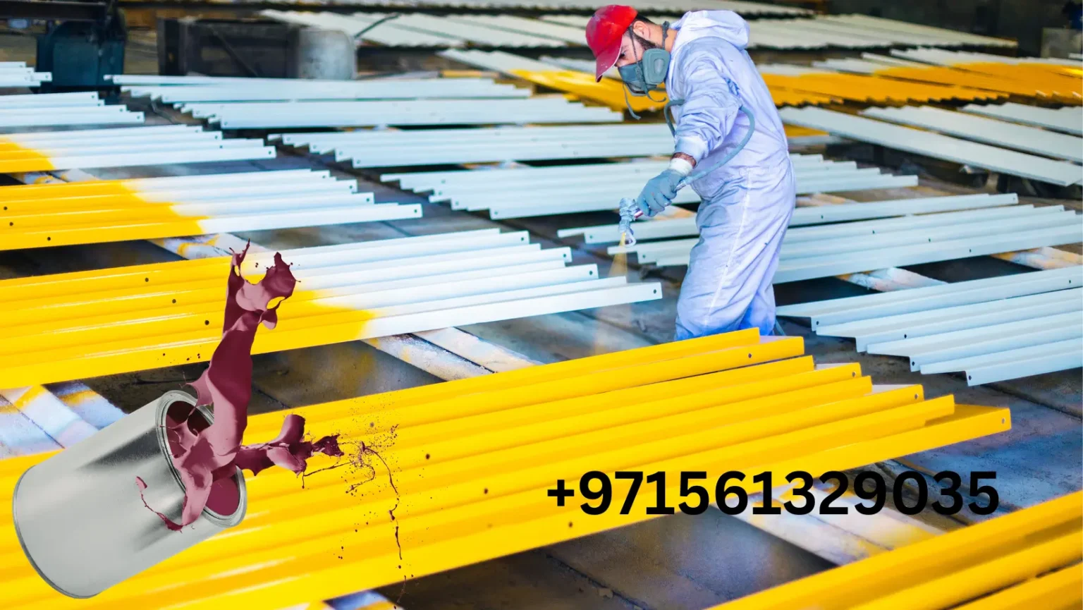 metal spray painting